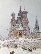 Nikolay Nikanorovich Dubovskoy Church of St. Basil. France oil painting artist